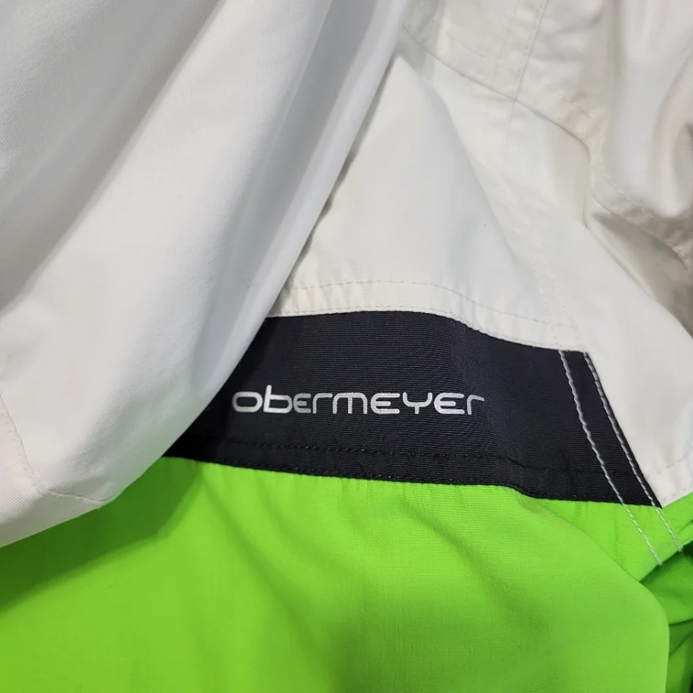 Obermeyer Snow Ski Winter Colorblock Neon Green Junior Hixcy Jacket Coat